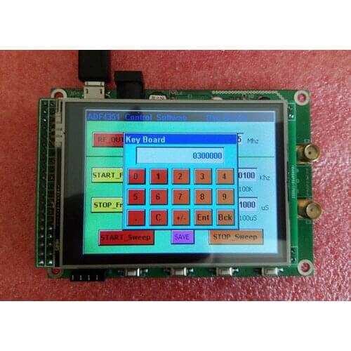 ADF4351 MOODULE TFT color touch screen STM32 sweep frequency signal source Signal Generators