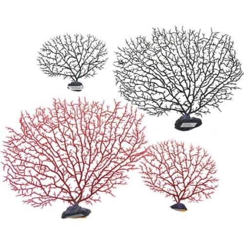 Aquarium Fish Tank Decoration Landscaping Underwater Simulation Coral Tree Realistic Dynamic Environmental Protection 1 Pcs