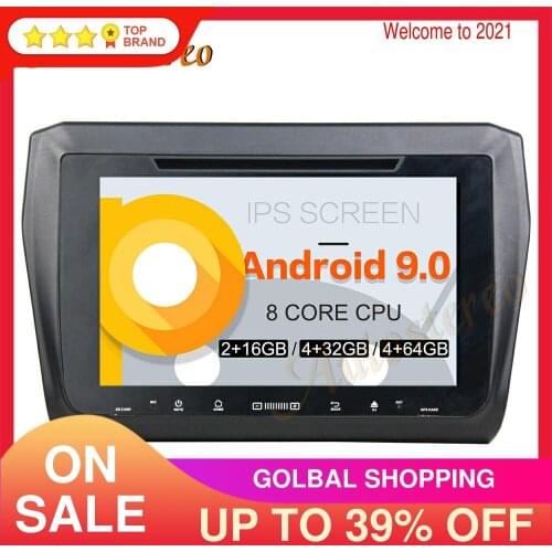 Car DVD Player Multimedia Player Android 9.0 PX5/PX6 GPS Navigation For Suzuki Swift 2017 2018 2019 Auto Radio Stereo Head Unit