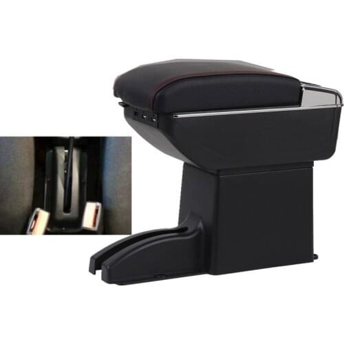 Car Storage Box For Lada Granta 2012 - 2018 Kalina Arm Rest Rotatable Armrest Central Content 2013 2014