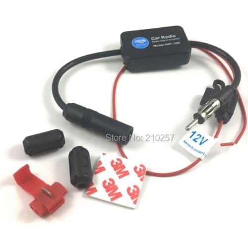 Free Shipping 1pcs 25-30dbi ANT-208 Car Antenna Radio FM Signal Amp Amplifier Booster