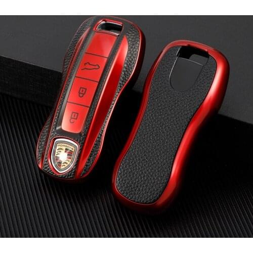 High Quality Tpu Remote Key Cover Skin Shell Fit For Porsche Cayenne Panamera 911 992 Series 2017-2020 Car Case Accessories