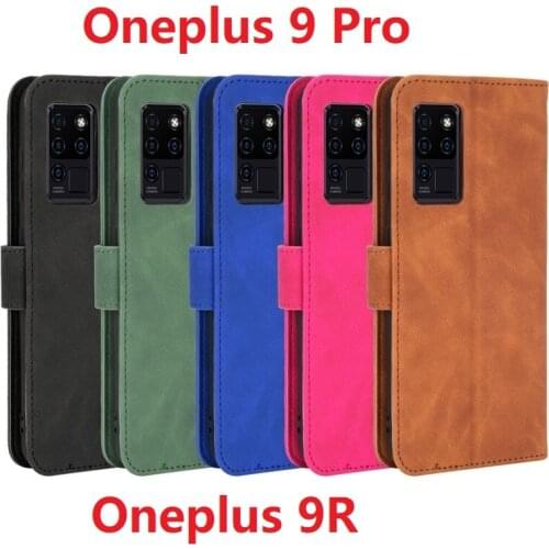 Wallet PU Leather For Oneplus 9 Pro Flip Case Magnetic Book Stand Card Oneplus 9R Protective Cover