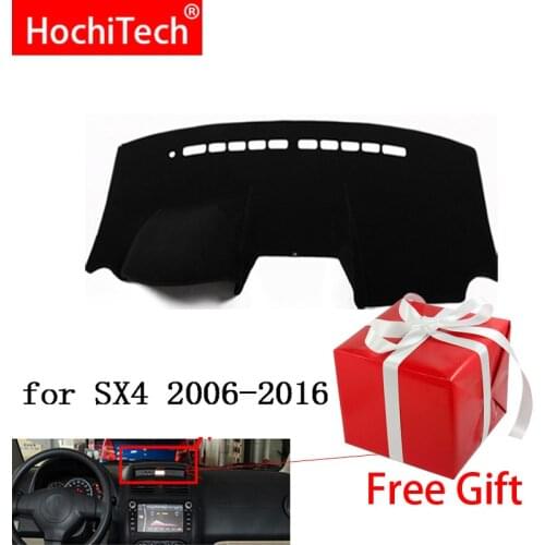 For Suzuki SX4 2006-2016 Right and Left Hand Drive Car Dashboard Covers Mat Shade Cushion Pad Carpets Accessories