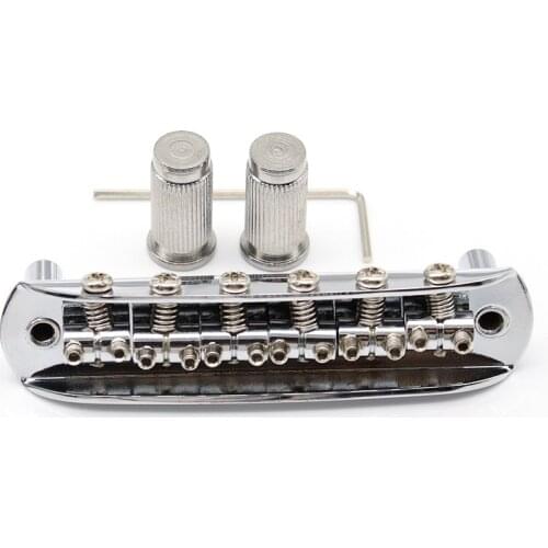 1set JM Jazz Master Guitar Bridge Adjustable Threaded 6 String Saddle Guitar Master Bridge For Master Style Electric Guitar