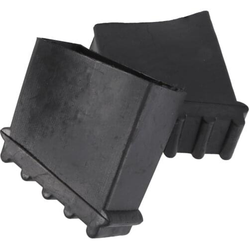 2Pcs Non-slip Ladder Pads Ladder Foot Pads Ladder Foot Protective Covers (Black)