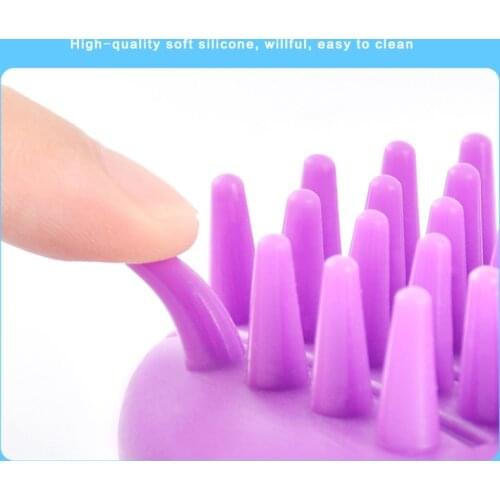 M4YA Hair Scalp Massager Shampoo Brush Exfoliating Silicone Bath Body Brushes Easy to Clean Remove Dandruff