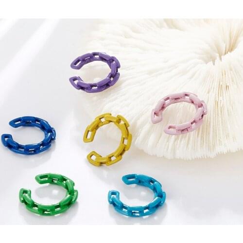 Fashion Ear Bone Clip For Women Minimalist Chained Metal Ear Bones Earrings For Teens Multi-colored Jewelry Creative Accessories