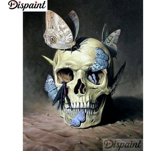 Dispaint Full Square/Round Drill 5D DIY Diamond Painting "Taro butterfly" 3D Embroidery Cross Stitch Home Decor Gift A12103