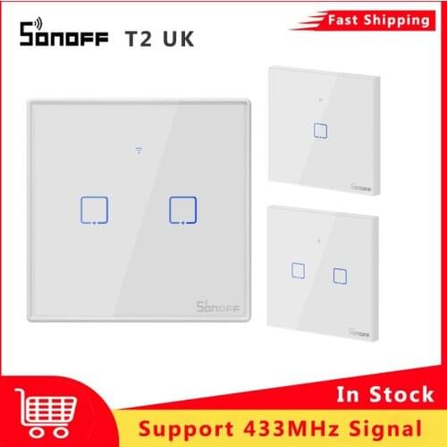 SONOFF TX Series T0 T1 T2 T3 EU US UK WiFi DIY Wall Switch For EWelink APP Smart Remote Control Work With Google Home Alexa