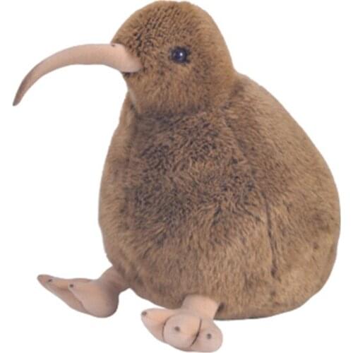 New 28cm plush New Zealand Kiwi Bird Brown Stuffed soft cute lifelike educational good quality doll christmas kid gift for kid