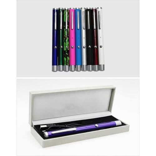 USB rechargebale battery inside 532nm green laser pointer pen Gift box for choice