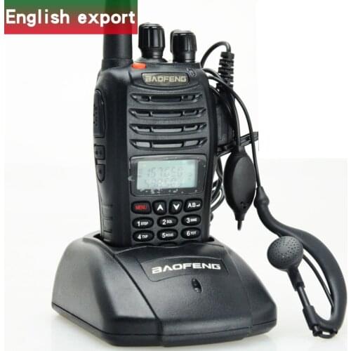 2021 Baofeng UV-B5 UVB5 Portable Walkie Talkie PTT for Police English Version Dual Band VHF Two Way CB Ham Radio Hunting Camping