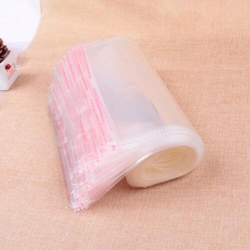 100Pcs 20x37cm transparent clear opp bag self adhesive seal plastic bags for jewelry/cosmetics/gift big packaging bags pouches