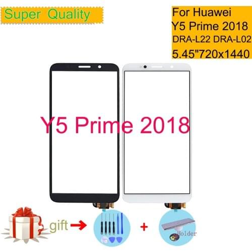 Touchscreen For Huawei Y5 PRIME 2018 DRA-L02 DUAL DRA-L22 Touch Screen Panel Sensor Digitizer Front Glass Outer Lens DRA-L01
