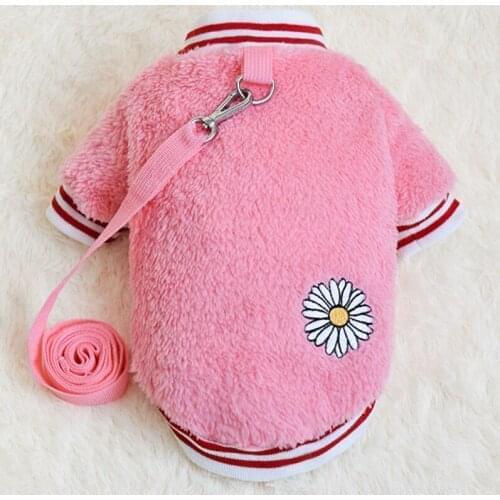 Dog Clothes Autumn Winter Clothes Harness with Leash Dog Clothes Dog Harnesses