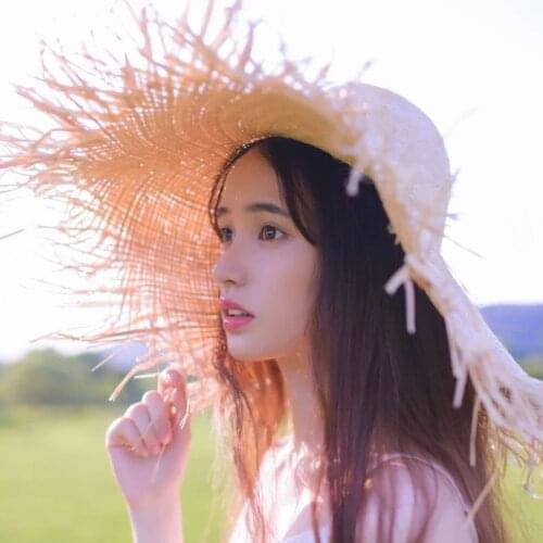 2020 Sun Hats For Women Beach Caps Sombreros Wide Brim Beach Side Cap Floppy Female Raffia Straw Hat