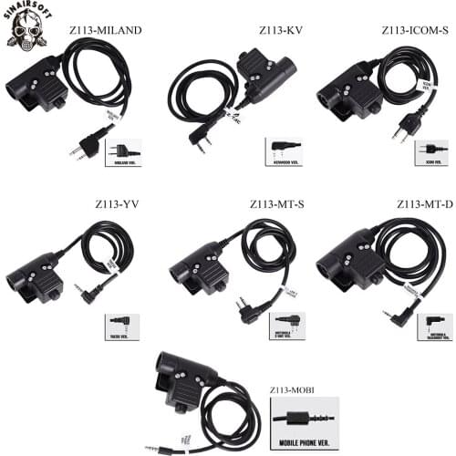 SINAIRSOFT Z-tactical U94 PTT Z113 Standard Version For Motolora Talkabout/ 2-way/Kenwood/ICOM/Yaesu/Midland Tactical Airsoft