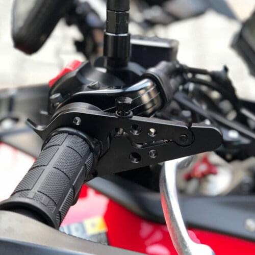 Universal Motorcycle Cruise Control Throttle Lock Assist Retainer Relieve Stress Durable Clamp for Honda Yamaha Suzuki Bmw Ktm