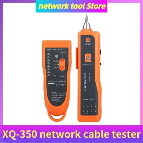 XQ-350 LAN Network Cable Tester STP UTP Cat5 Cat6 RJ45 RJ11 Detector Line Finder Telephone Wire Tracker Diagnose Tone Tracer