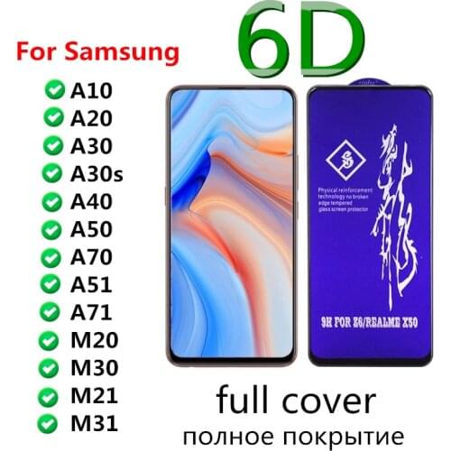 Rinbo Tempered Glass For Samsung A51 A50 A20 A10 A30 Safety Screen Protector Protective For Samsung Galaxy A50 A51 M21 M31 Glass