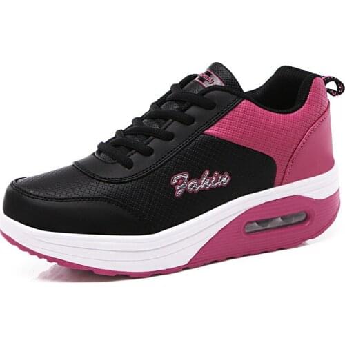 Sport Running Shoes Woman Outdoor 2018 Breathable Height Increasing Mesh Shoes Lightweight Athletic Sneakers Women Platform