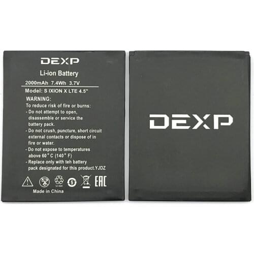 1pcs 100% New 2000mAh battery for DEXP Ixion X LTE 4.5" High Quality