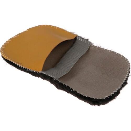 1Pc Shoe Cleaner Brush Soft Faux Wool Cloth Shoes Polisher Cleaning Cleaner Glove Brush Shoe Care