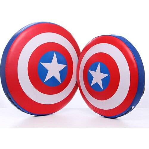 1pcs sport Target pads Muay Thai Kicking Pouch Boxing Pad Bag Fight Punching Bag Durable Boxing Captain America Training Shield