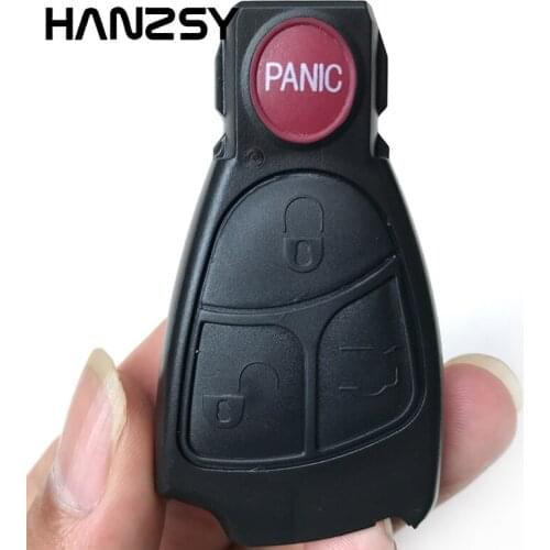 10pcs 3+1 Panic/4 Buttons Smart Key Fob shell For Mercedes Benz A B C E S GML CL CLS CLA CLK W203 W204 W211 Car Remote Key Case
