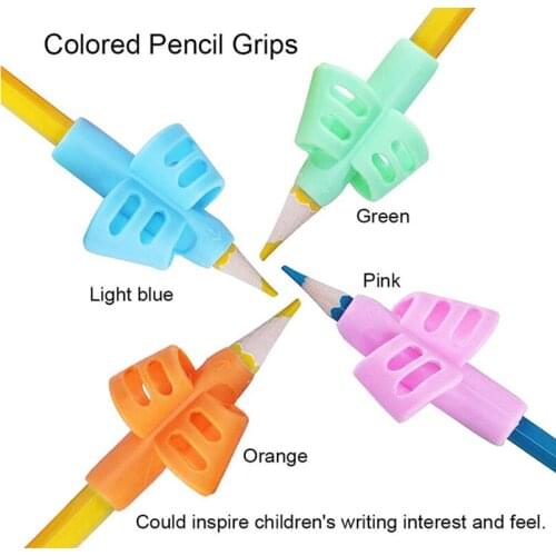 1300PCS two finger or three finger Children Pencil Holder Tools Silicone Finger