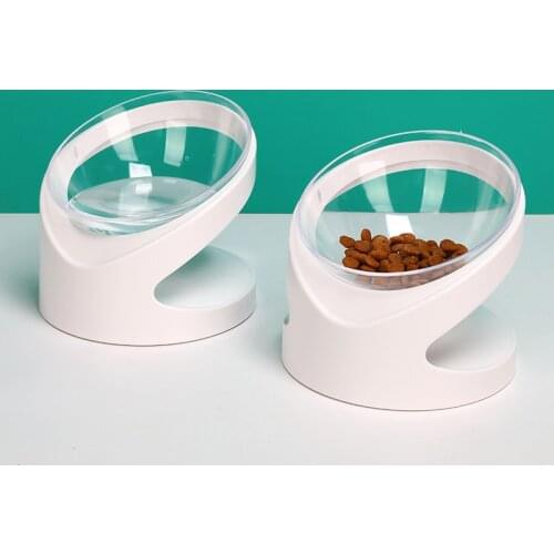 15 Degrees Cat Feeder Non-slip Dog Bowl Large Capacity Pet Food Container Kitten Food Bowls for Puppy Small Dogs Drinking Bowl