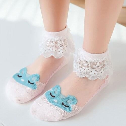 3 Pairs Lot Kids Summer Short Lace SockToddler Child Girl Mesh Cute Cotton Frilly Ruffle Invisible Sock Baby Accessories Fashion