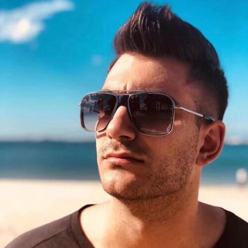 3084 Initiatc Fashion Sunglasses for Men European and American Fashion Sunglasses Fashionable Box Thick Nose Sunglasses for Men