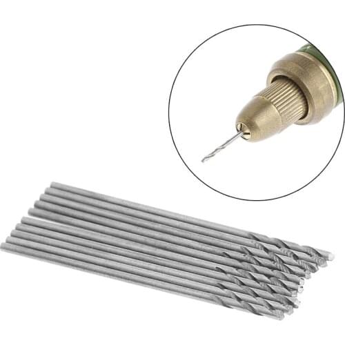 60 Pcs 0.5-1.0mm Micro HSS Steel Twist Drill Bit Set Tool Shank