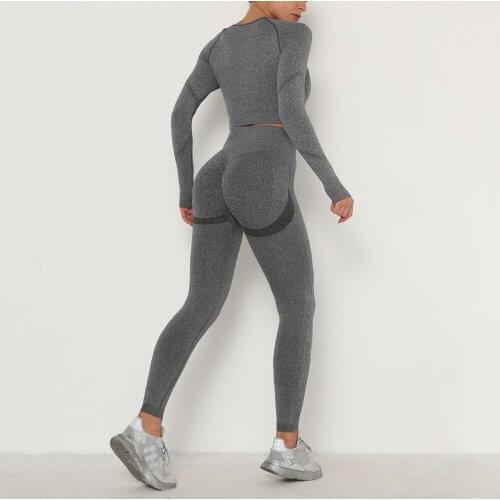 Seamless Tummy Control Women Yoga Pants Fitness Leggings Stretchy High Waist Compression Tights Sports Pants Push Up Running