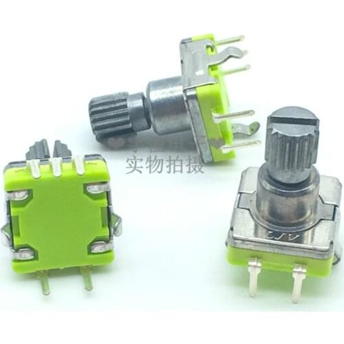 1 Piece EC11 360-Degree Volume Rotary Encoder Car Navigation Car DVD Volume Switch 12.5MM Flower Shaft