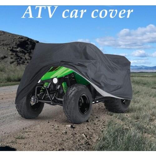 Quad Bike ATV ATC Cover Universal 190T Waterproof Dustproof Motorbike Covers Anti-UV Ripstop Beach Vehicle Outdoor Protector