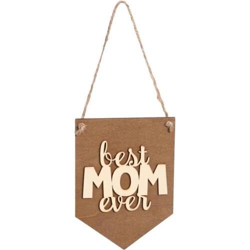Best MOM Ever Wood Sign Mothers Day Gift Home Decor