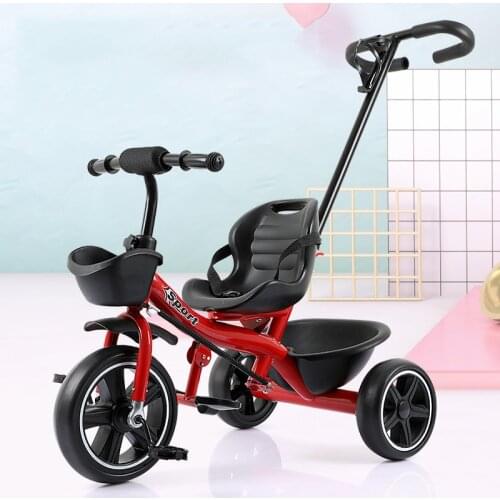Childrens Tricycle, Stroller, Toy, Baby Hand-push Bicycle, 1-3-5 Year Old Children Riding Bicycle, Holiday Gift Baby Bicycle