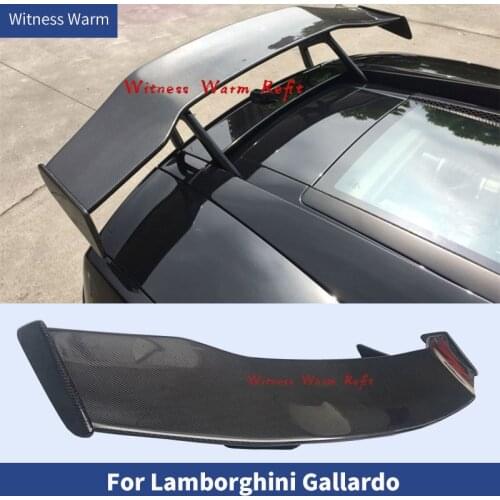 For Lamborghini Gallardo LP550 LP560 LP570 Carbon Fiber racing rear wing Trunk Lip Spoiler body kit 08-12