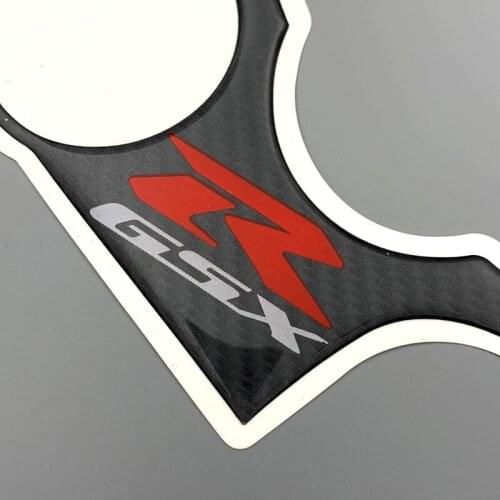FASP Motorcycle Carbon Fiber Look Front Upper Clamp Sticker Decal For Suzuki GSXR600 GSXR750 K6 K8 2006-2010