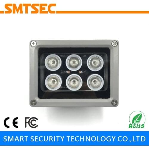 IR Led Aluminum shell 6pcs Array Infrared Led lamp Light Outdoor Waterproof Night Vision IR illuminator For CCTV IP Camera