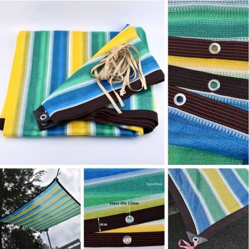 Colorfull Anti-UV Sun Sunshade Net Home Garden Succulent Plant Shelter Shading Net Outdoor Awning Swimming Pool Cover Shade Sail