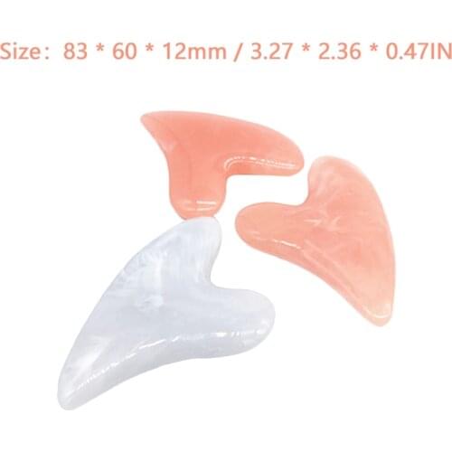 2021 New Natural Resin Face Massager Gua Sha Scraper Board Facial Muscle Relaxation Skin Lifting Face Thin Gouache Scraper