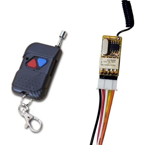 DC 3V-12V Mini Wireless Remote Control Light Switch System Remote Lamp Switch Micro Radio Relay Receiver Transmitter 315/433 Mhz