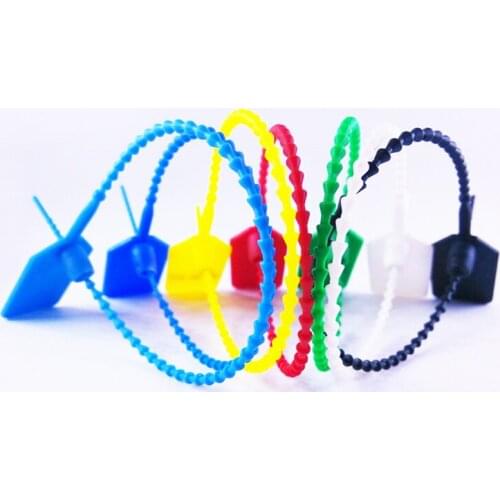 50Pcs Nylon Label Cable Ties Zip Ties Colourful Identification Mark Signs Ties Anti-theft Self-Locking Tie
