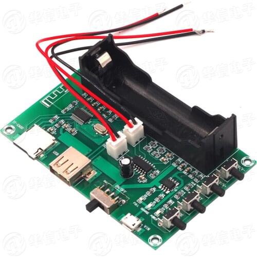 XH-A150 Digital Bluetooth Amplifier Board Pam8403 on-Board Lithium Battery MP3 for Elderly Rechargeable Double Channel 10W