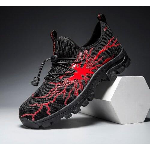 Work Boots Safety Steel Toe Shoes Men 2021 Indestructible Shoes Men Workers Anti-smash Safety Sneakers Male Elastic Band Sneaker