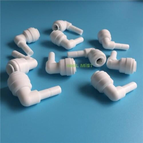 S125 New L type 2 points quick connect Elbow direct insert 6mm stem fast elbow water purifier accessories 50pcs/lot